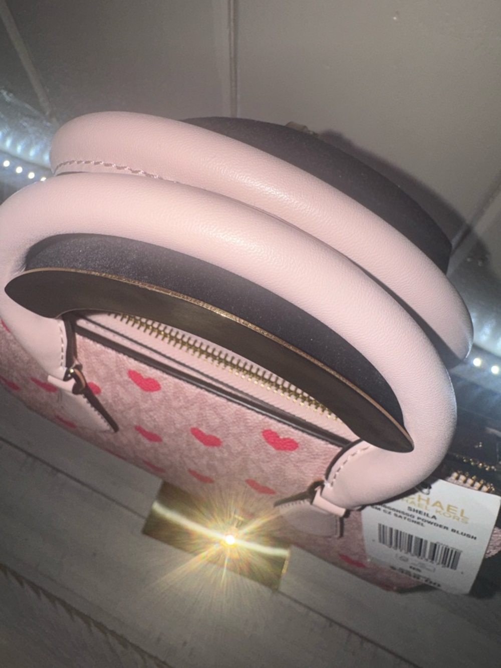 Michael Kors Pink Heart-Print Satchel - Picture 7 of 7